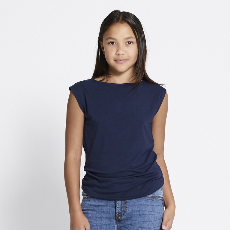 Soft feel top "Livia star" Navy